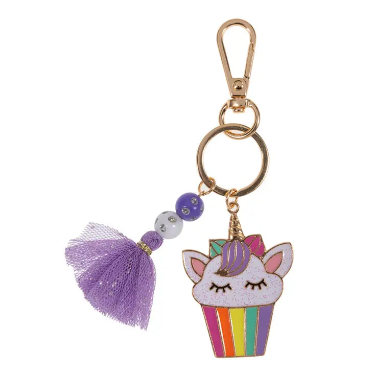 Glitter Rainbow Unicorn Keychains