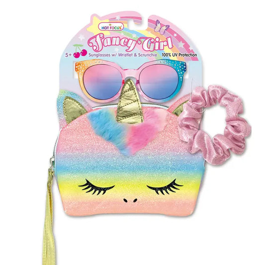 Fancy Girl Sunglasses Set - Unicorn