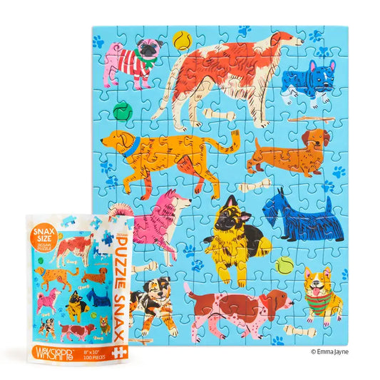 100 Piece Jigsaw Puzzle- Pooches Playtime
