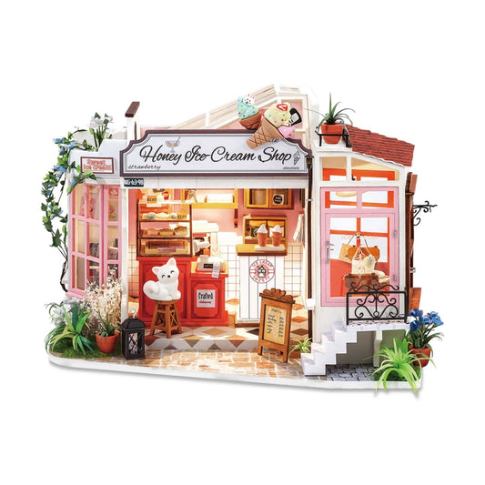 Diy Miniature House Kit: Honey Ice-Cream Shop