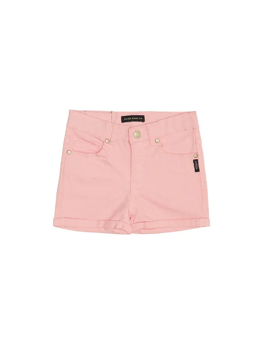 Girls Shorts With Rolled Hem - PINK