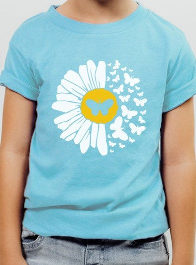 Butterfly Daisy Spring Graphic Tee